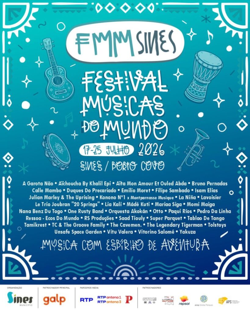 Cartaz FMM 2026 Sines & Porto Corvo